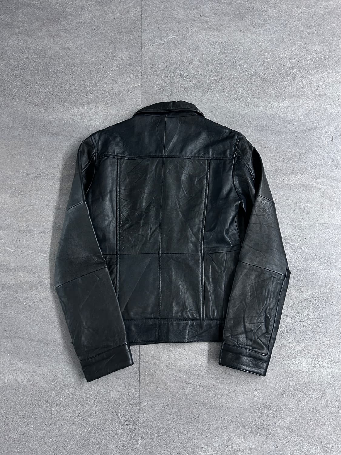 Roshell 램스킨 레더 셔츠 자켓 상품이미지6