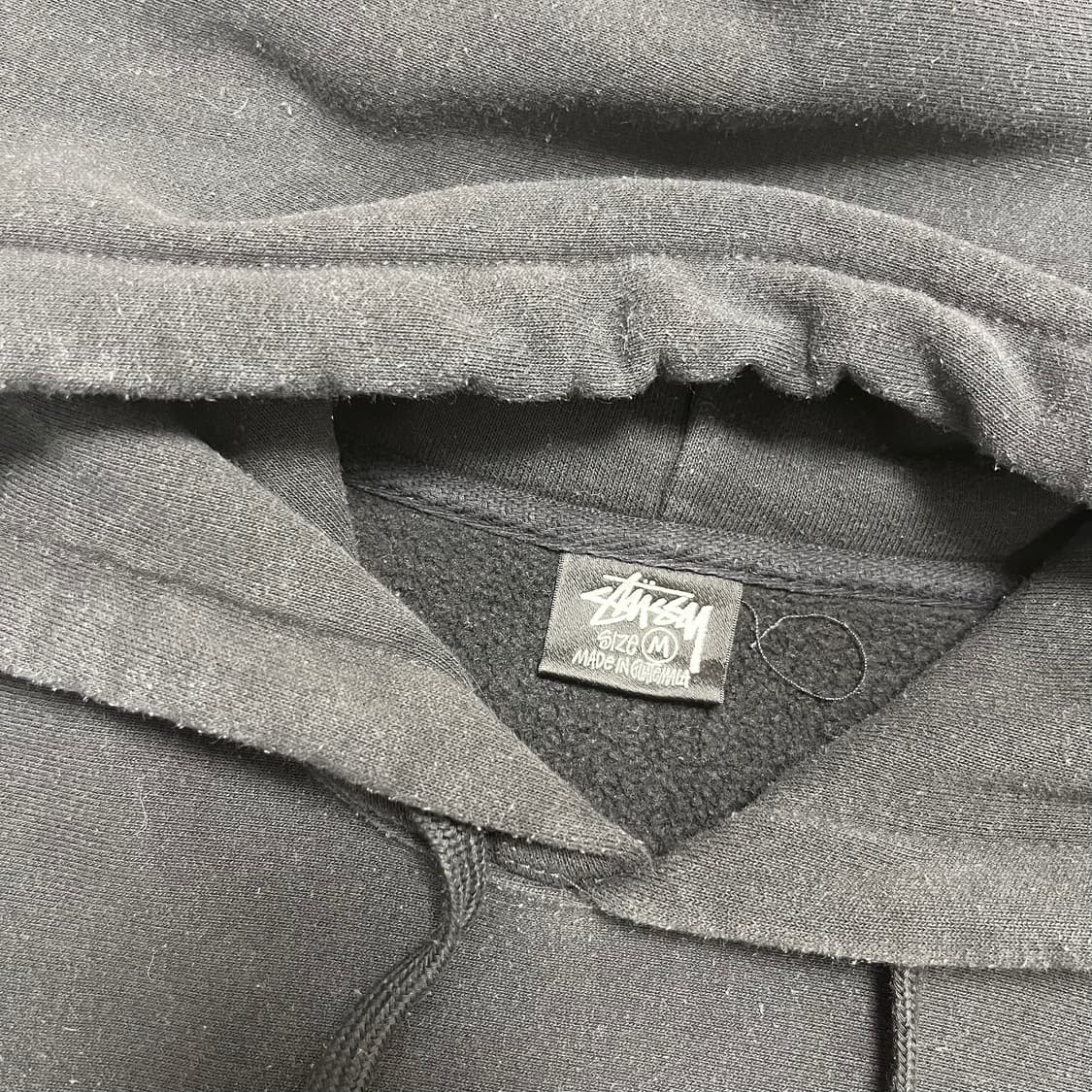 Stussy stock logo black hoodie 상품이미지8