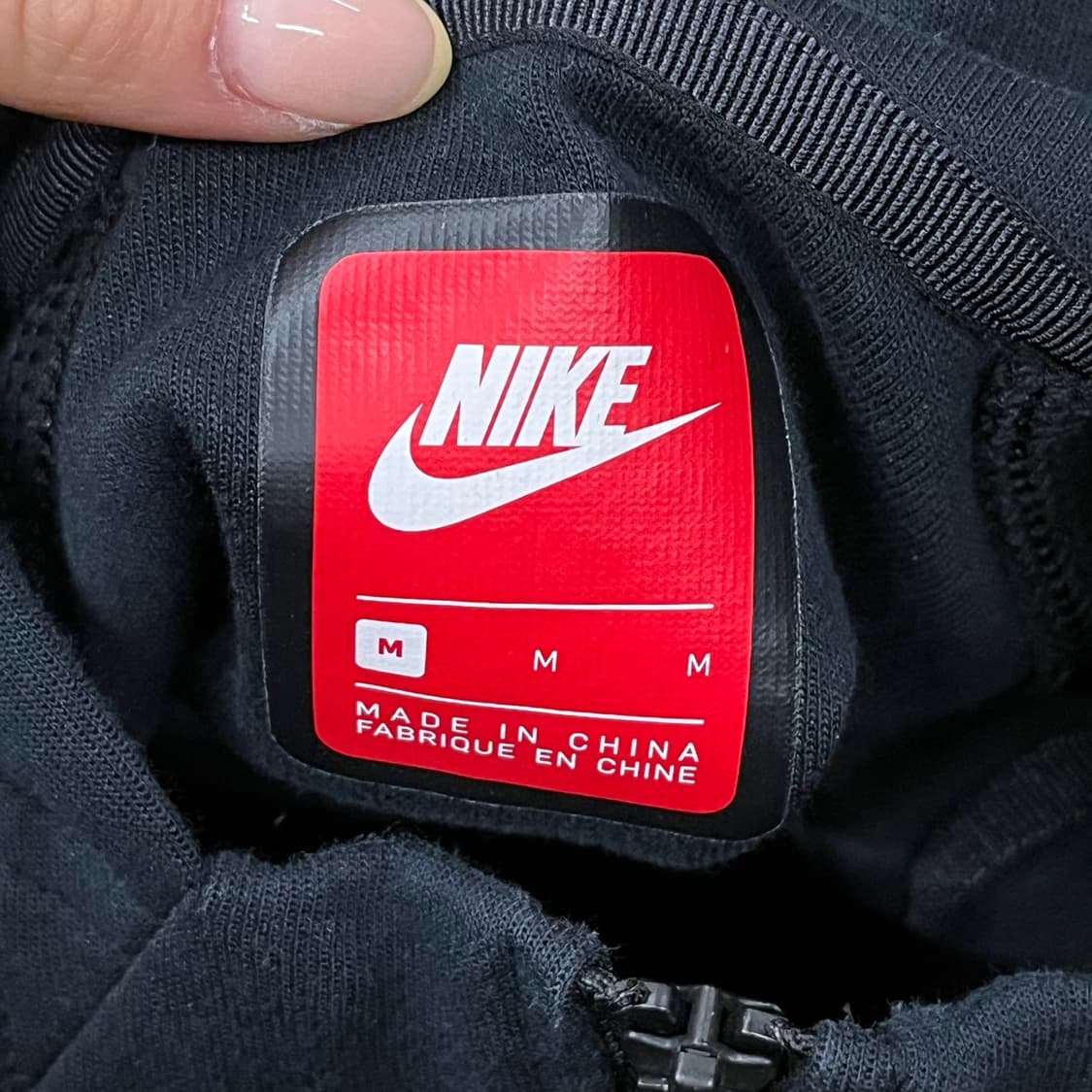 [정품/M] 나이키 테크 플리스 블랙 후드집업 b15 상품이미지5