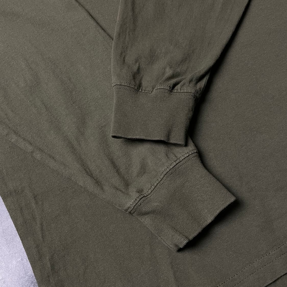 DICKIES 디키즈 빈티지 카키 시보리 긴팔 티셔츠 A00888 상품이미지5