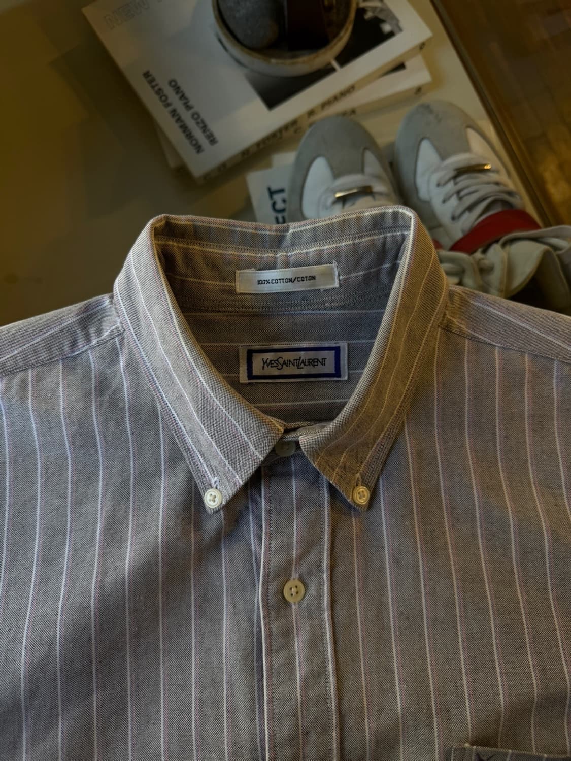 이브생로랑 버튼다운 셔츠 66~77 상품이미지9