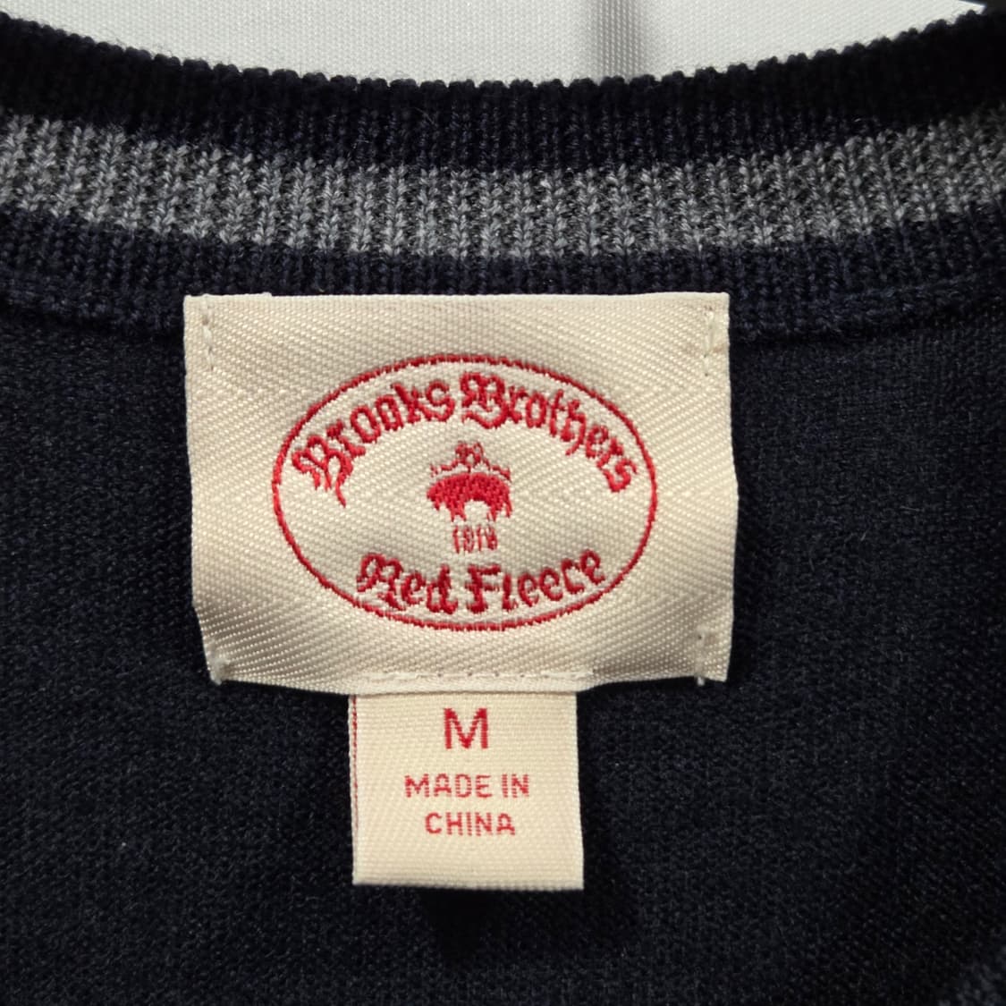 브룩스브라더스 메리노울 네이비 니트 M 상품이미지3