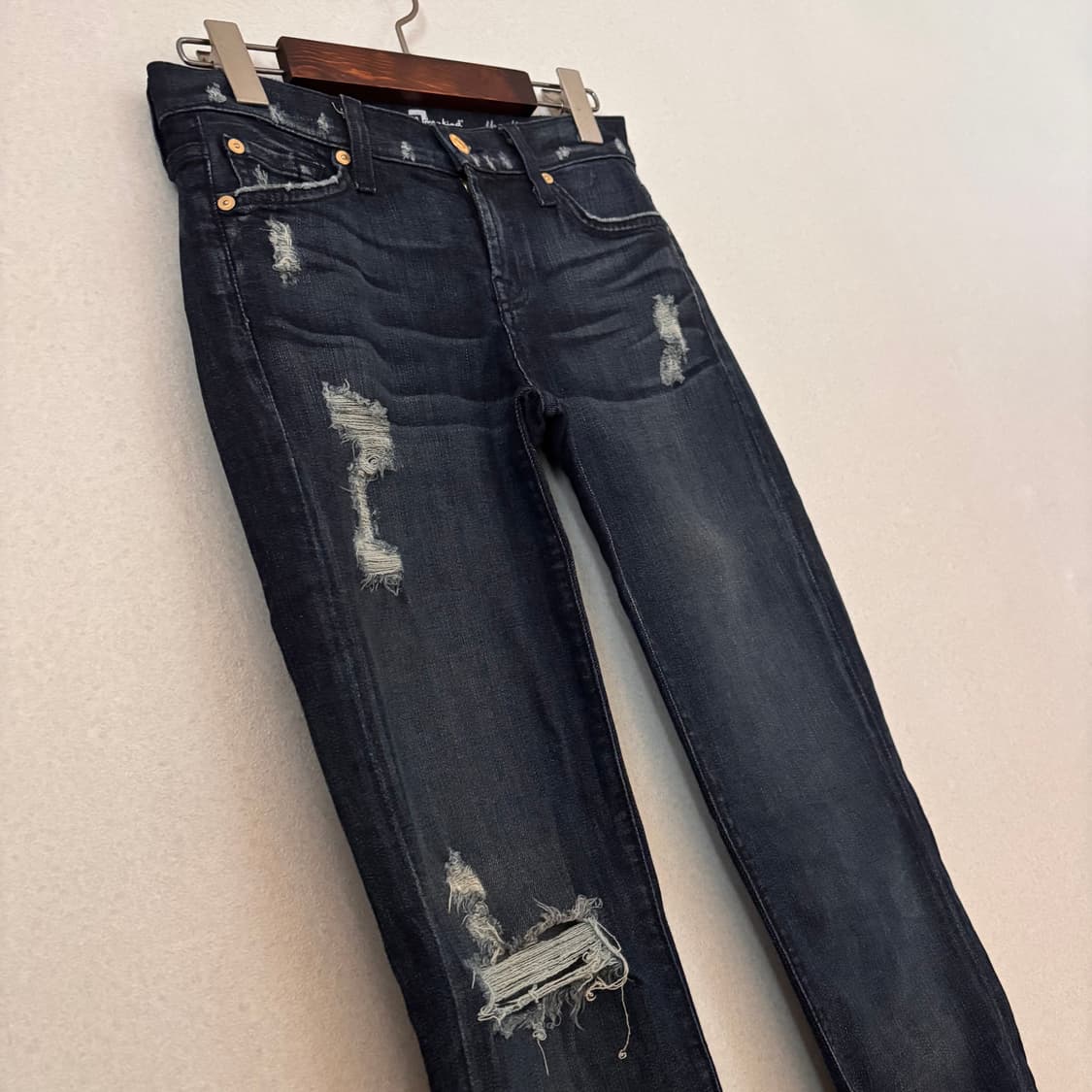 세븐진 25 슬림 시가렛 미국 수입 정품 스판 데님 빈티지  상품이미지2