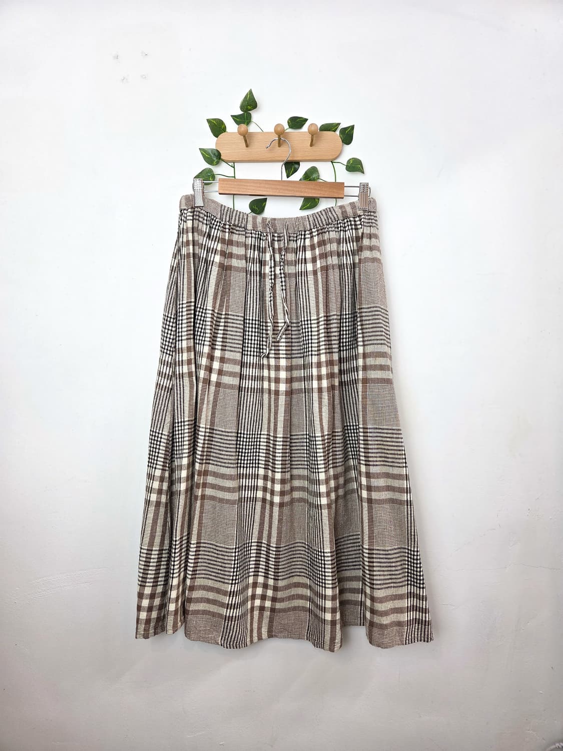 sm2 코지 체크 롱스커트 상품이미지1