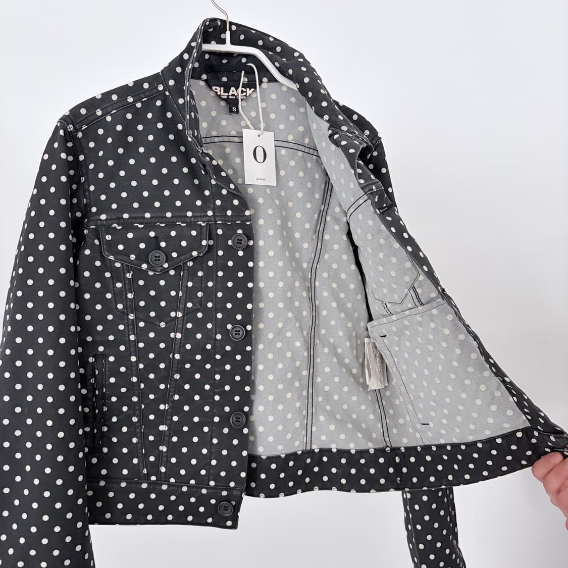 Waxed Polka Dot Panel Jacket 상품이미지7