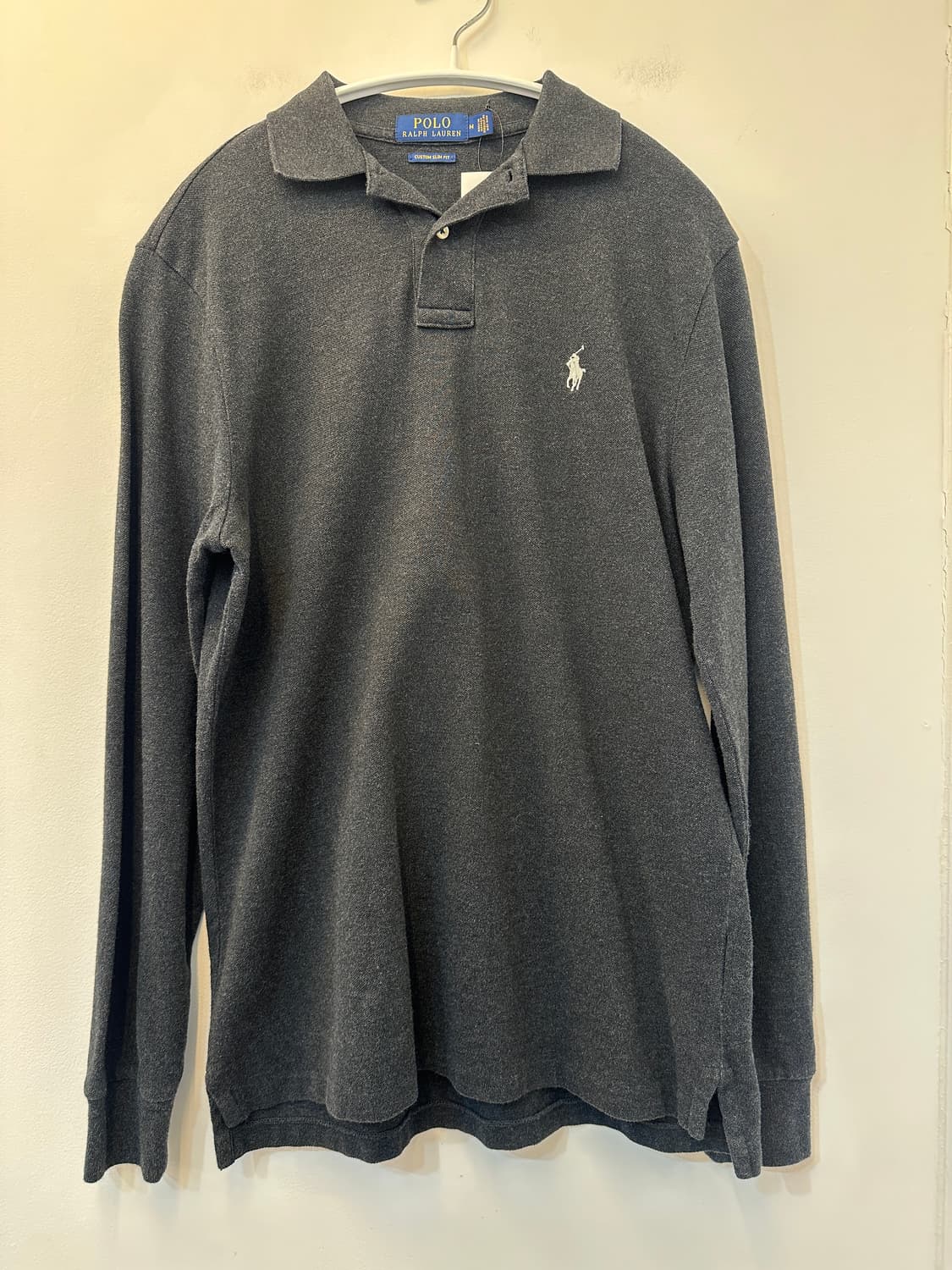 M) 폴로 랄프 로렌 챠콜 긴팔 티셔츠 상품이미지1