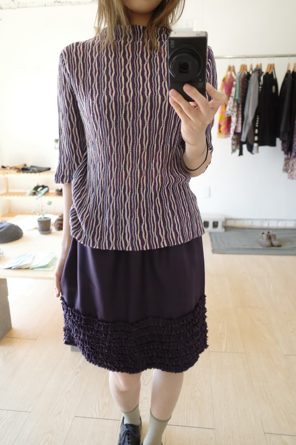 purple frill skirt 상품이미지3