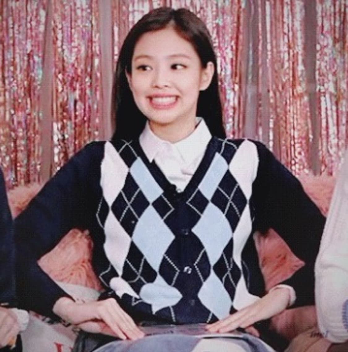 브랜디멜빌 아가일 가디건(제니착용 상품이미지1