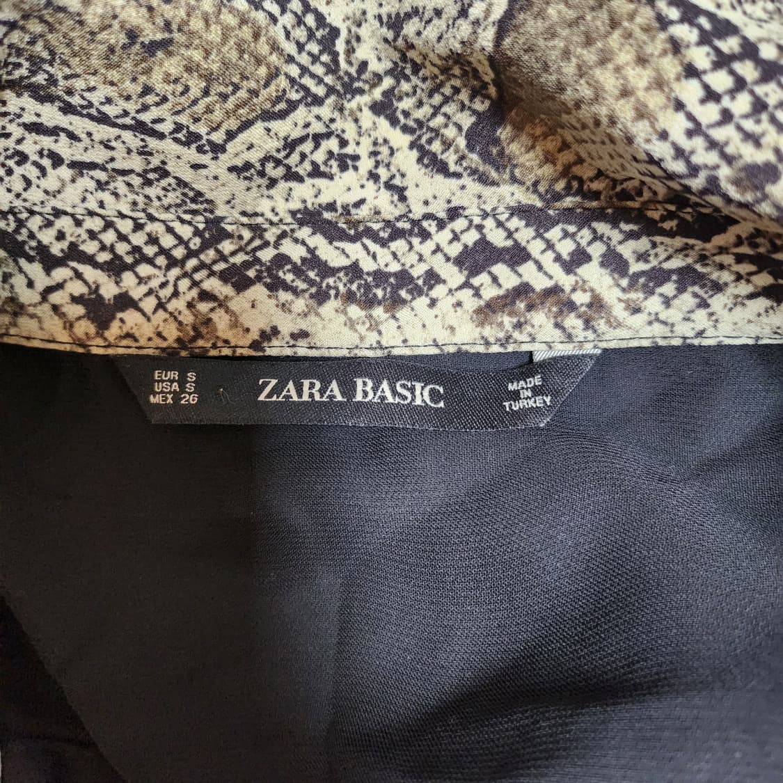 자라 베이직 블랙 셔츠 원피스 S  상품이미지4