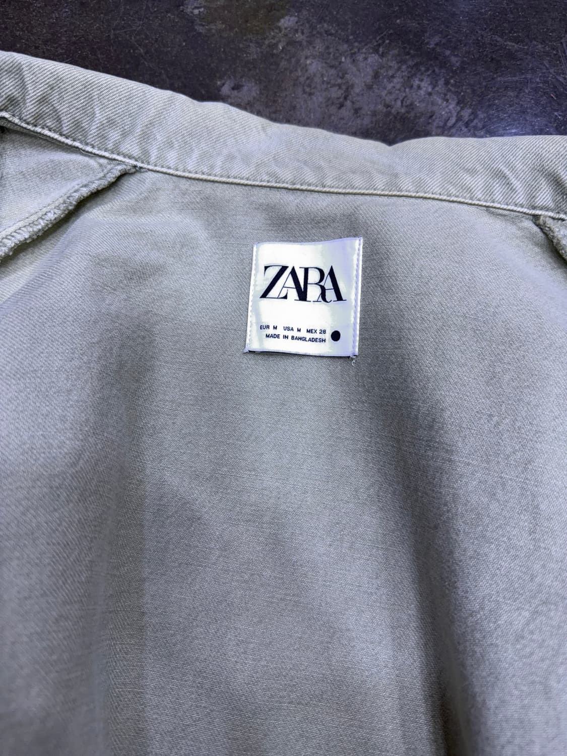 자라 우먼스 빈티지 데님 셔츠 자켓 셔켓 루즈핏 M 상품이미지7