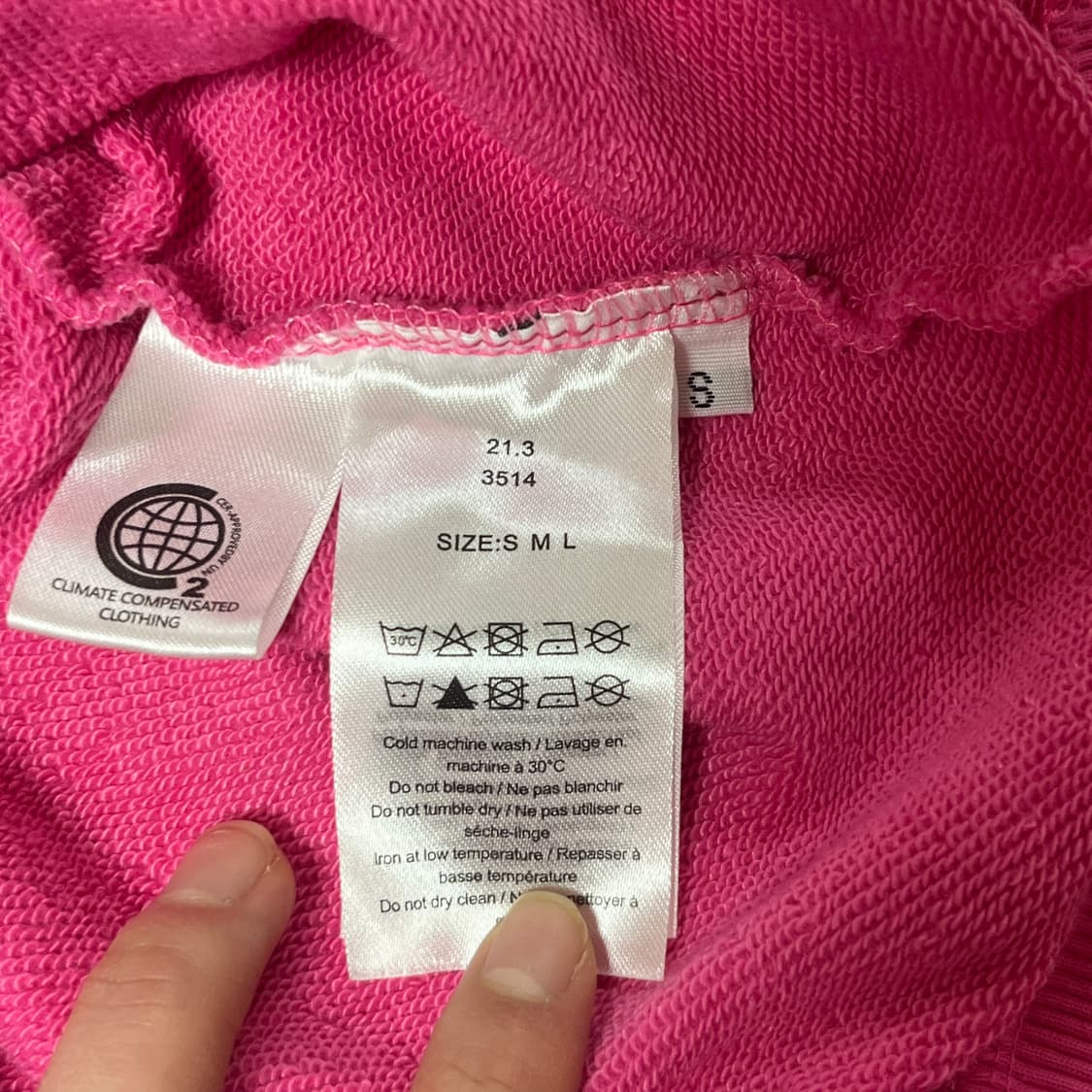 GANNI 스마일 핑크 스웻셔츠 맨투맨 S 상품이미지5