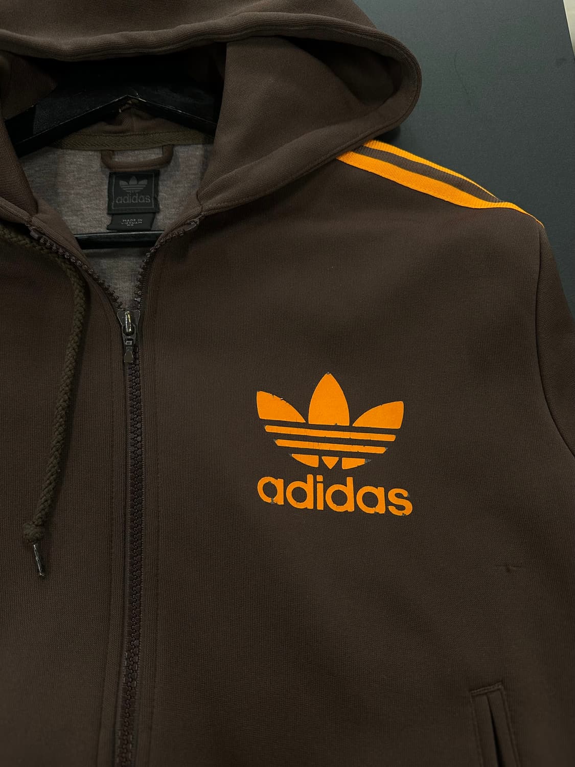 아디다스 90s 후드플락 트랙집업 브라운 상품이미지6