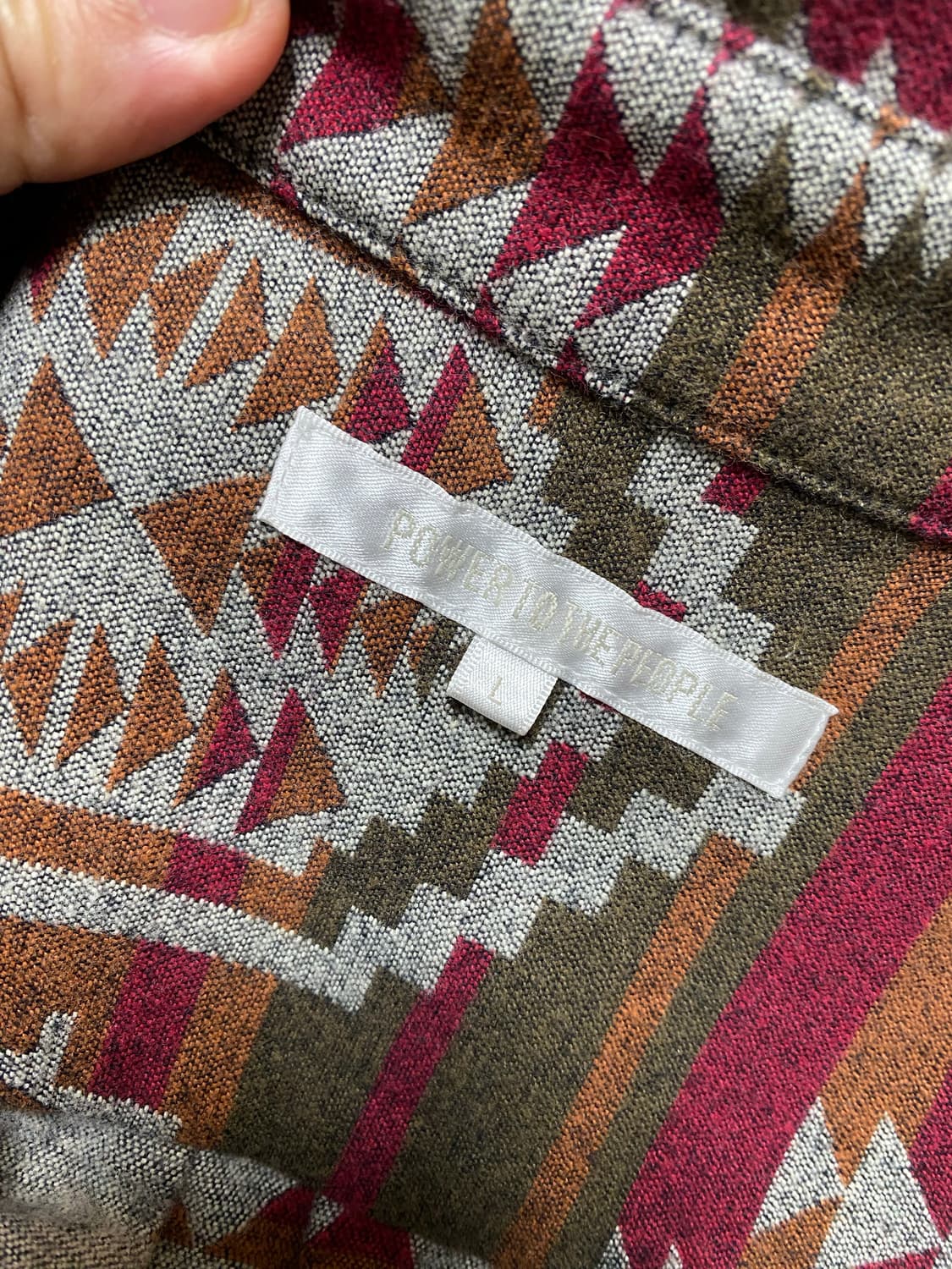 일본 파워투더피플 나바호패턴 셔츠자켓 L 상품이미지3