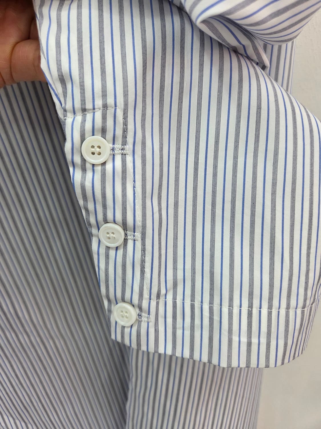 M 2024 오르 ORR 피디 랩 셔츠  블루 스트라이프 상품이미지8