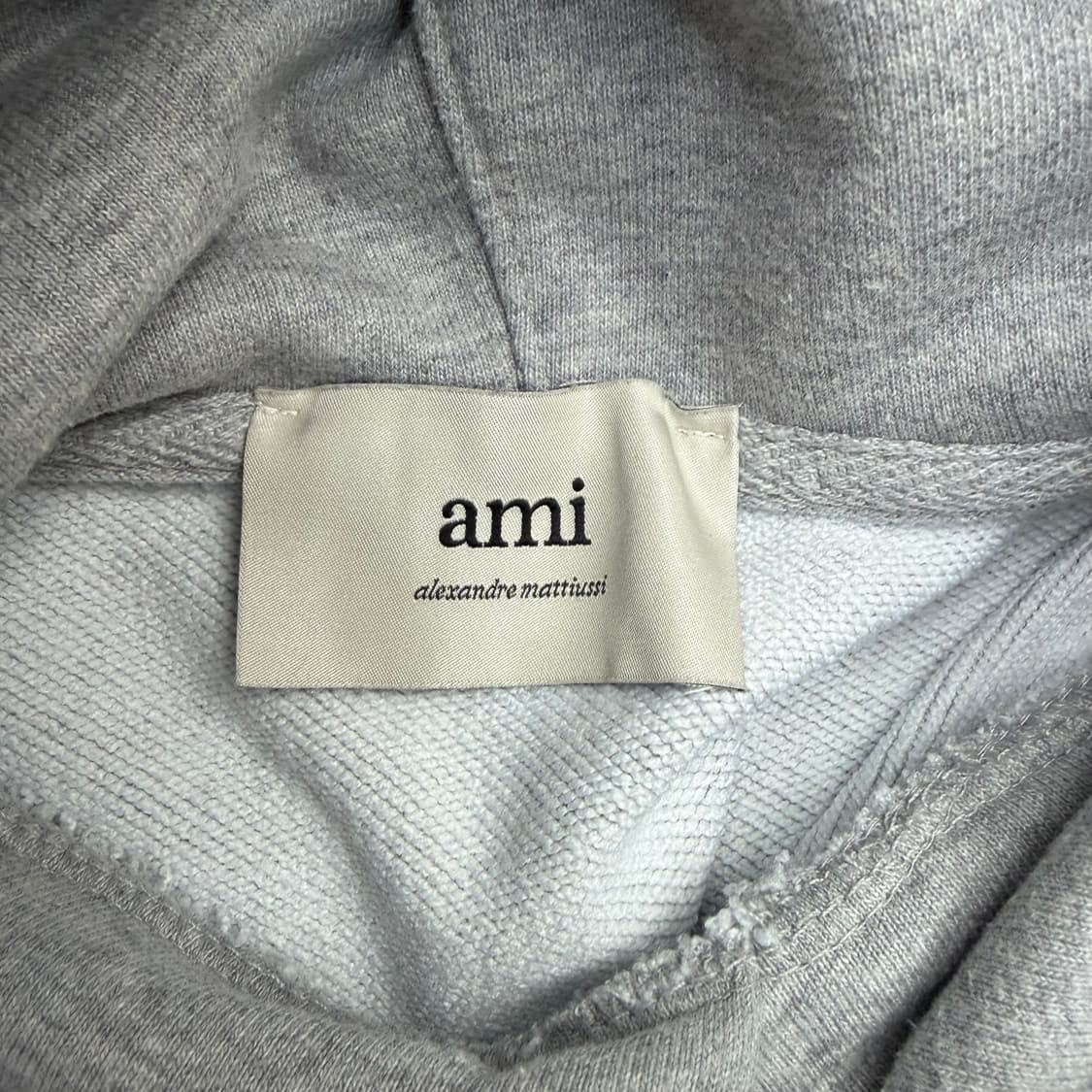 아미 스몰 하트 로고 그레이 후드티 S 상품이미지7