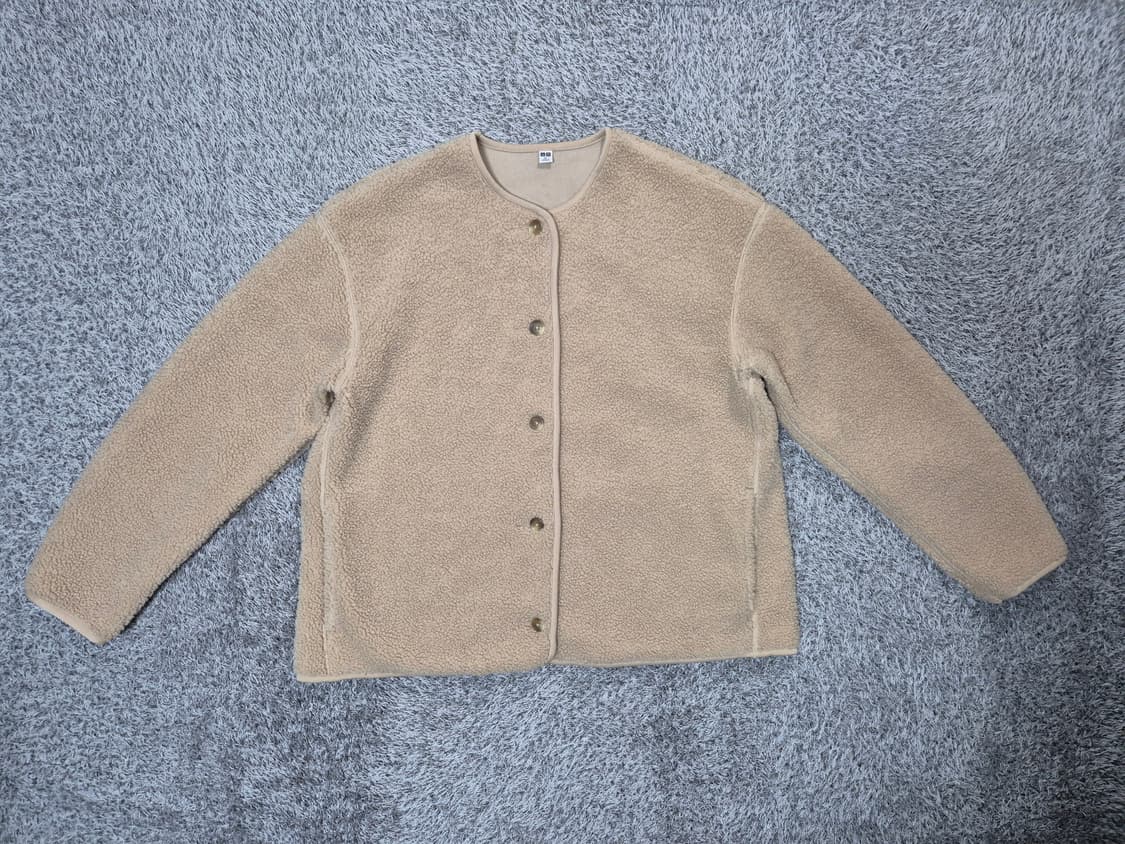 유니클로 여성 보아후리스 가디건 XL 상품이미지1
