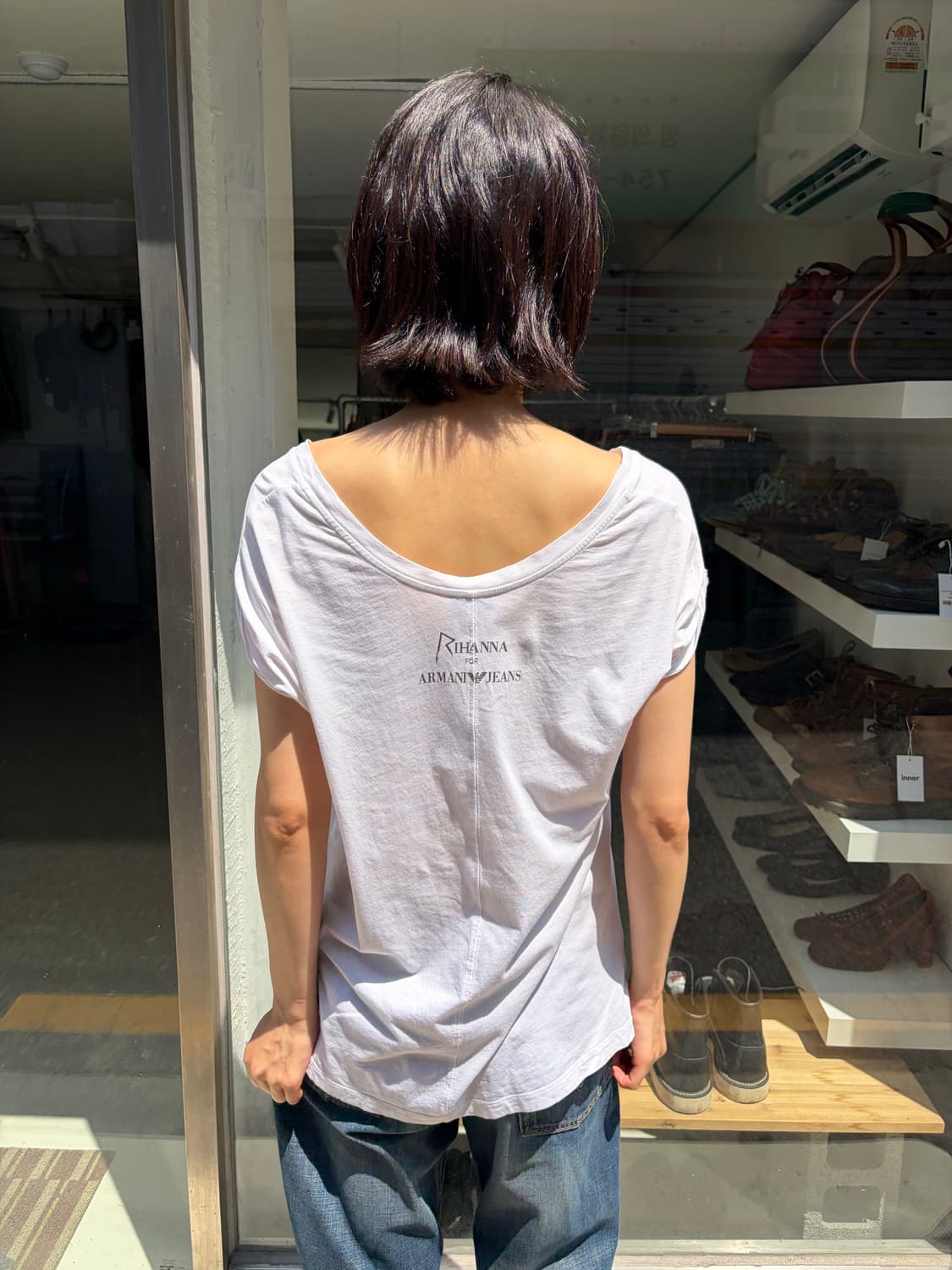 Armani Jeans x Rihanna 그래픽 티셔츠 M 상품이미지4