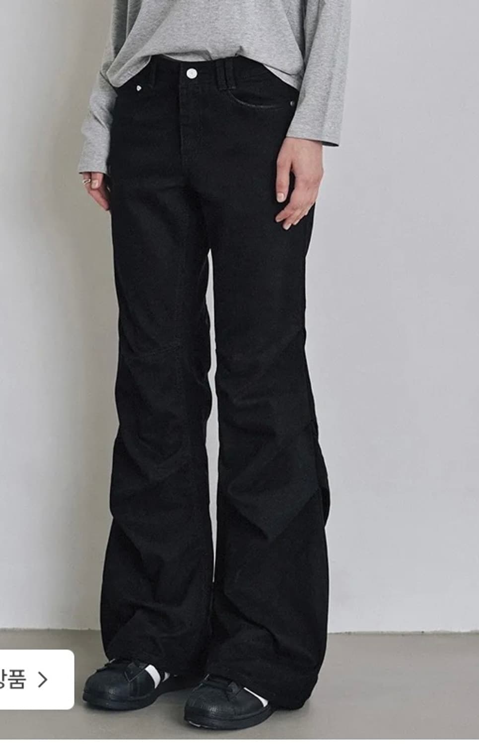 데케트우먼 flared shirring pants black 구해요 상품이미지1