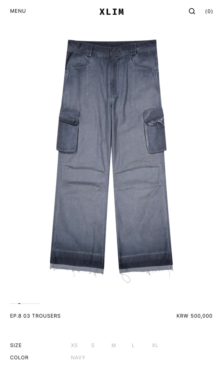 xlim ep8 03 트라우저 네이비 상품이미지1