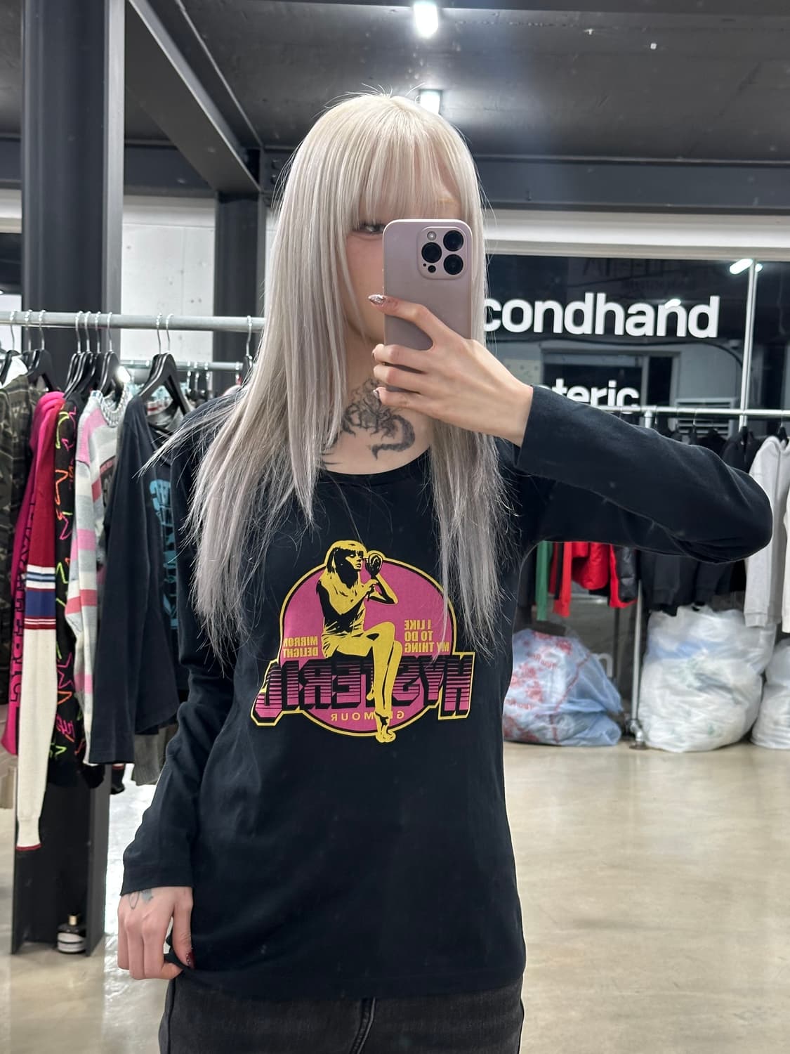 히스테릭 글래머 블랙 롱슬리브 상품이미지1