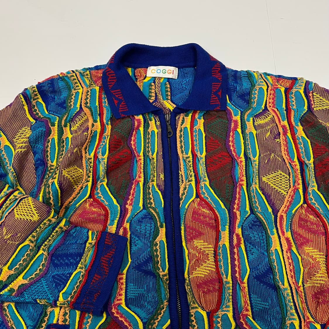 빈티지 케이블 니트집업 상품이미지2