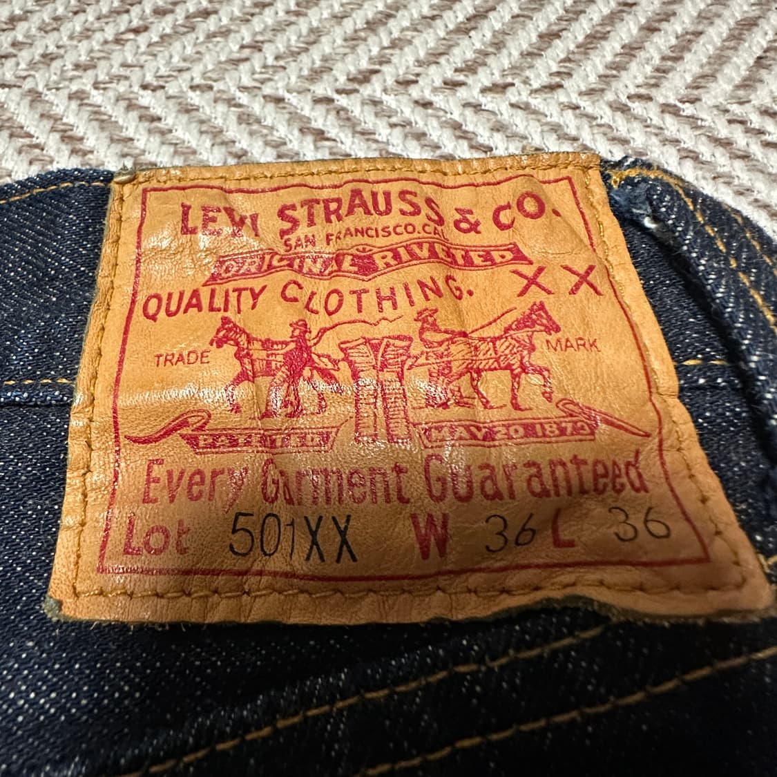 LEVI'S 47501XX 00's usa selvedge jeans 상품이미지3