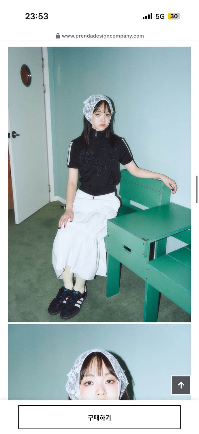 프렌다 져지 반팔집업(새상품) 상품이미지4