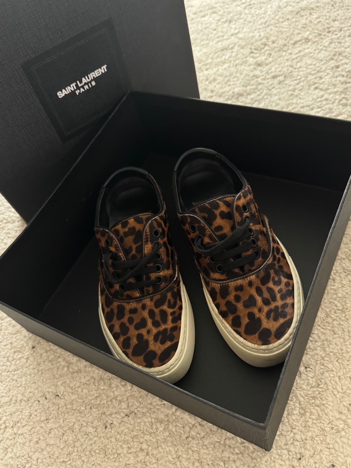 🖤 생로랑(Saint Laurent) 송치 레오파드 스니커즈 상품이미지7