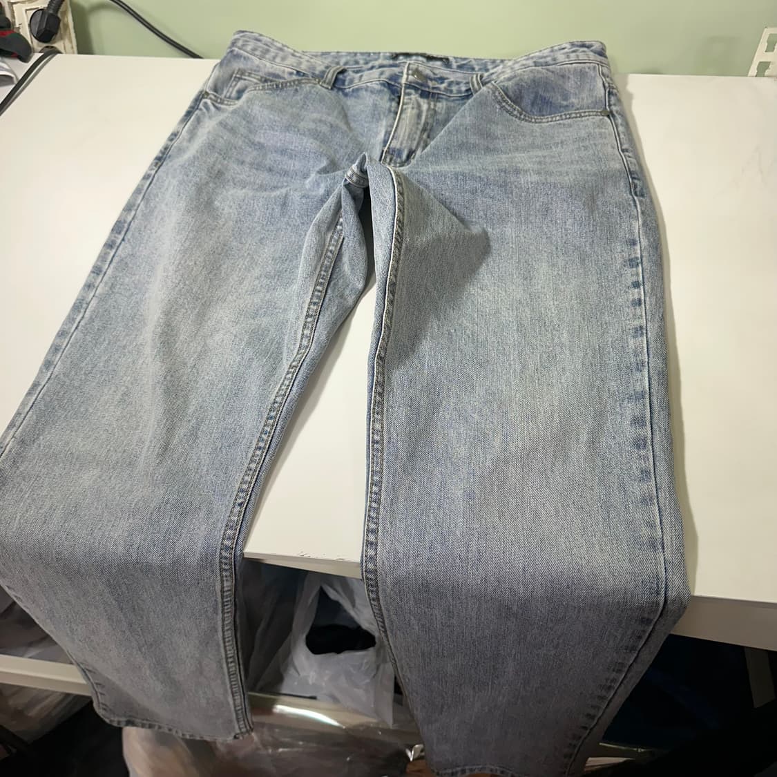 M 일꼬르소 연청워시드 슬림핏 데님팬츠 상품이미지3
