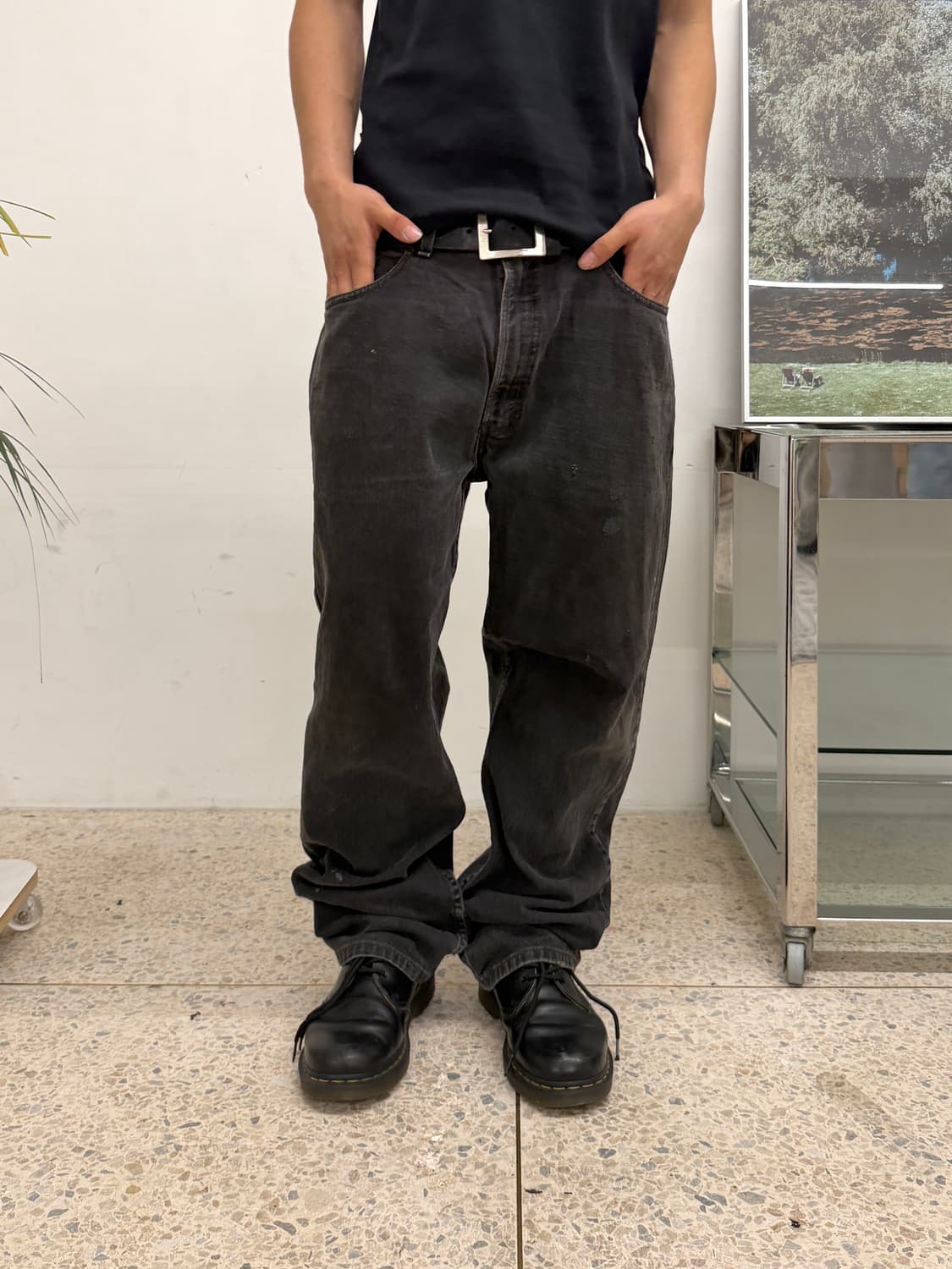 리바이스 505 레귤러 스트레이트 블랙 상품이미지2