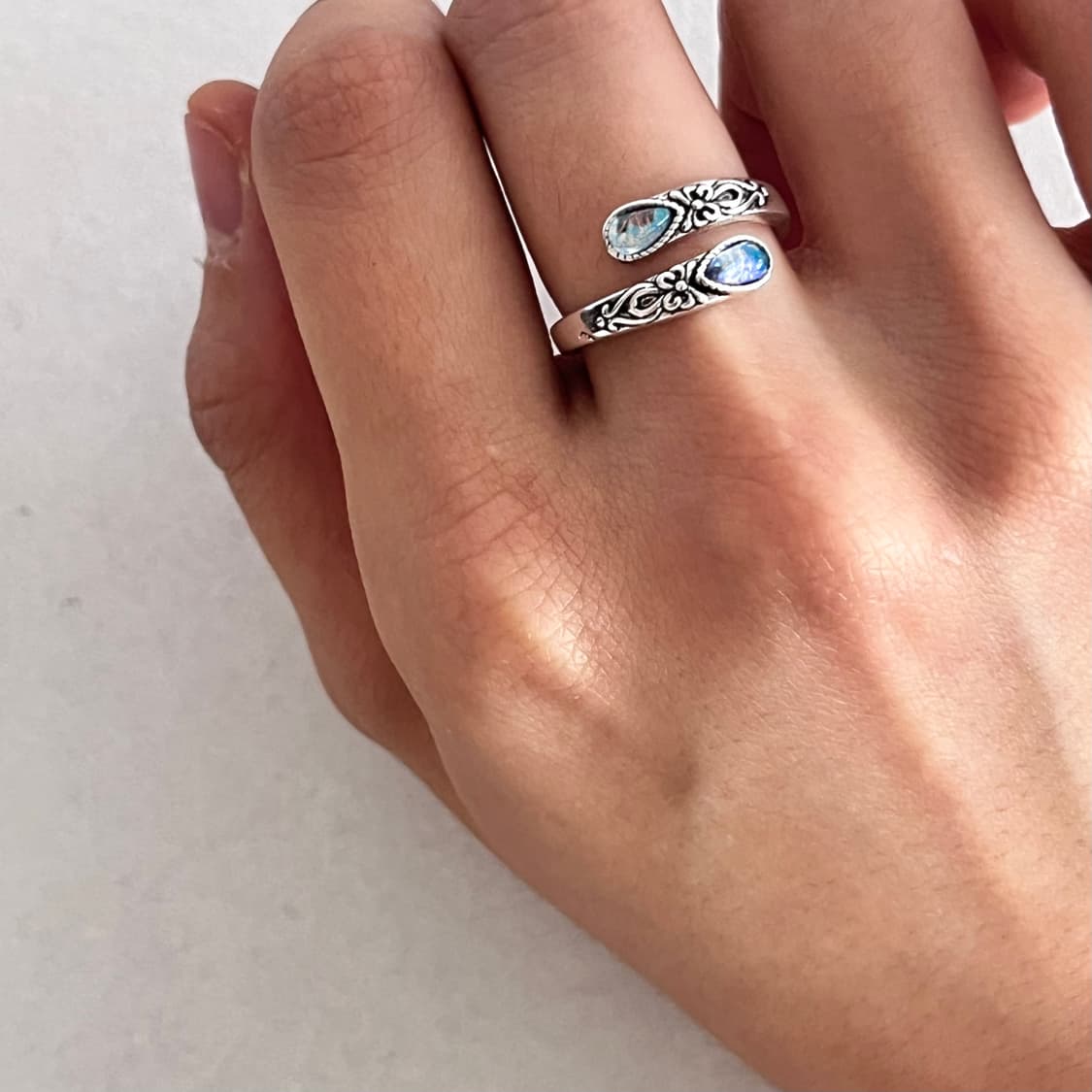 보헤미안 문스톤 반지 상품이미지6