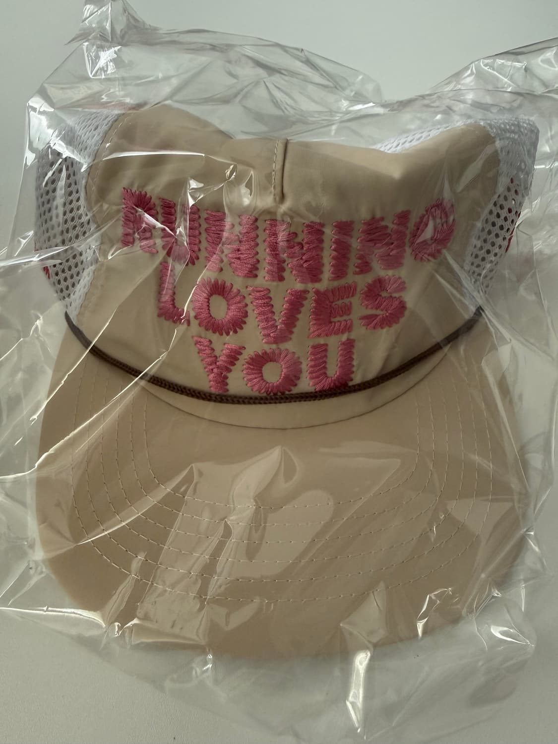 알렉스 조노 베이지 핑크 볼캡 상품이미지2