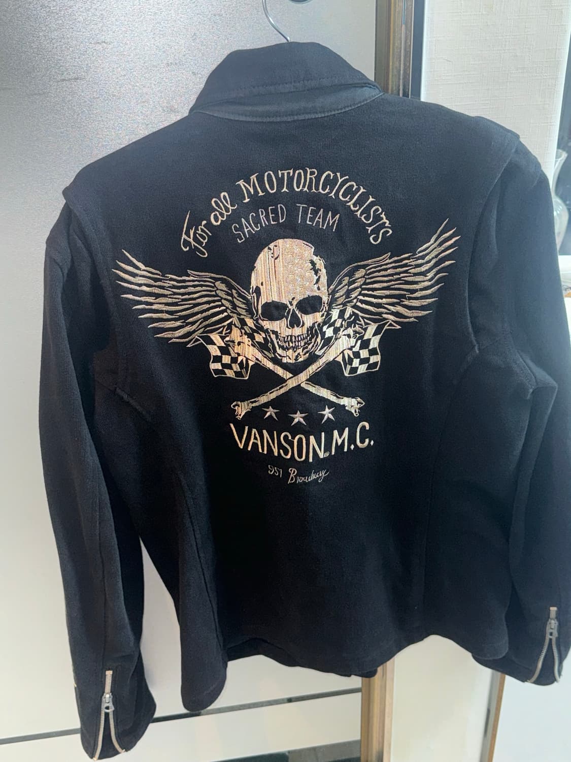 Vanson 밴슨 프린팅 포인트 자켓 상품이미지4