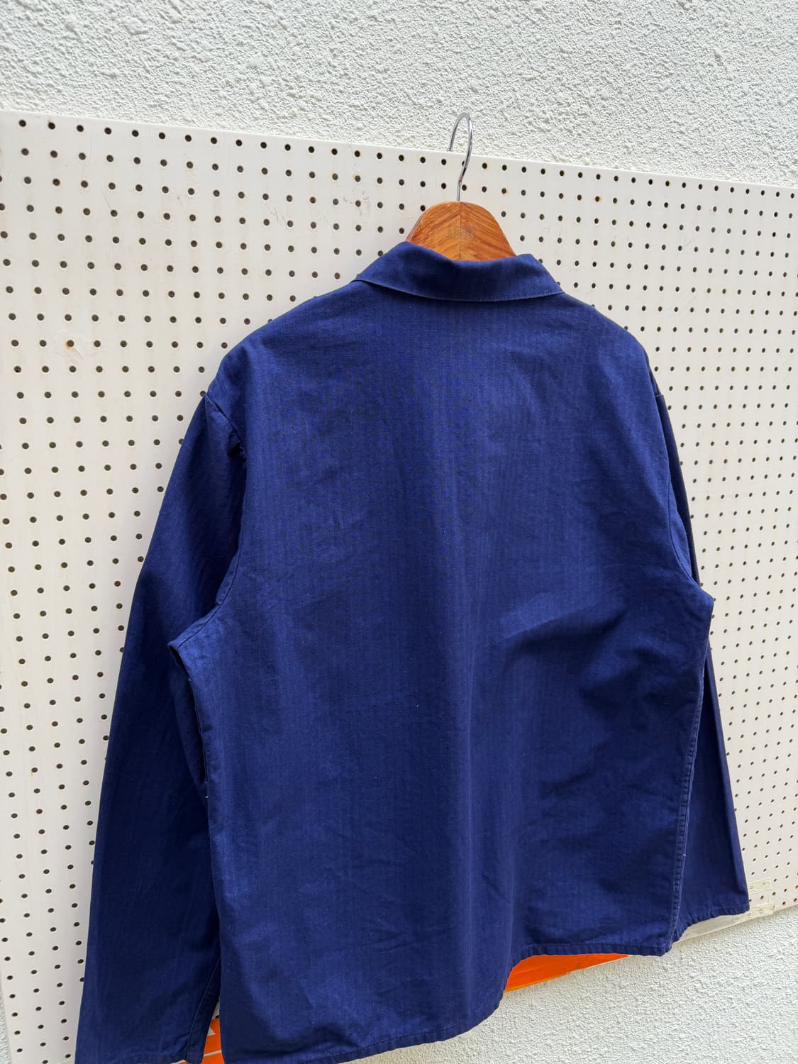 OLD VINTAGE PURPLE NAVY HBT 헤링본 프렌치워크자켓 상품이미지9