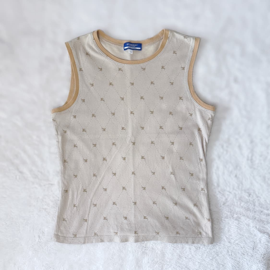 Burberry 버버리 블루라벨 베이직 모노그램 로고 딱붙 탱크탑 상품이미지1
