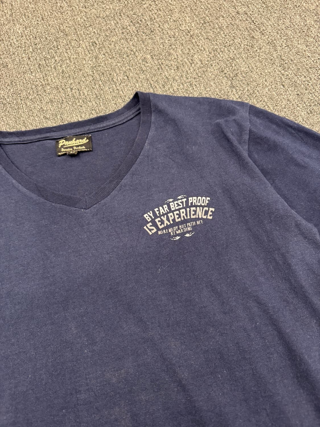 M)Panhard 빈티지 후면 스컬 프린팅 브이넥 롱슬리브 상품이미지2