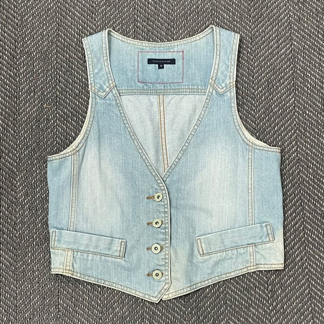 타미힐피거 데님 베스트 v0314 상품이미지1