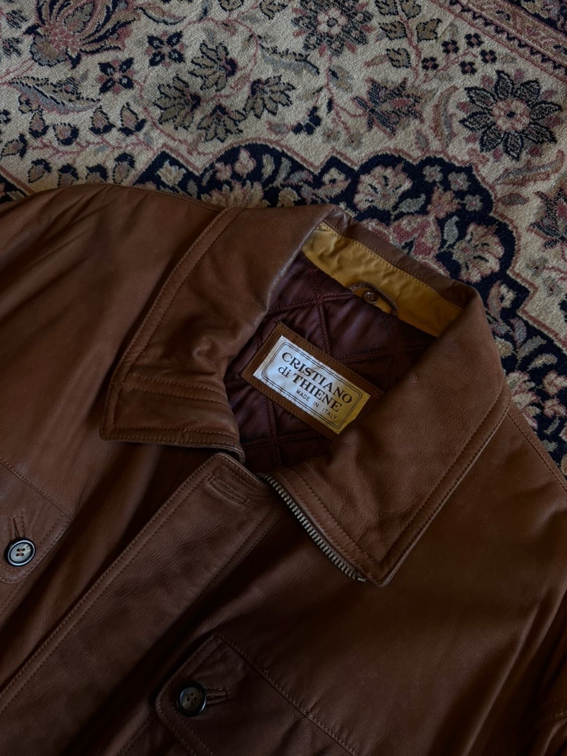 크리스티아노 디 띠엔느 레더 헌팅 자켓 105 상품이미지2