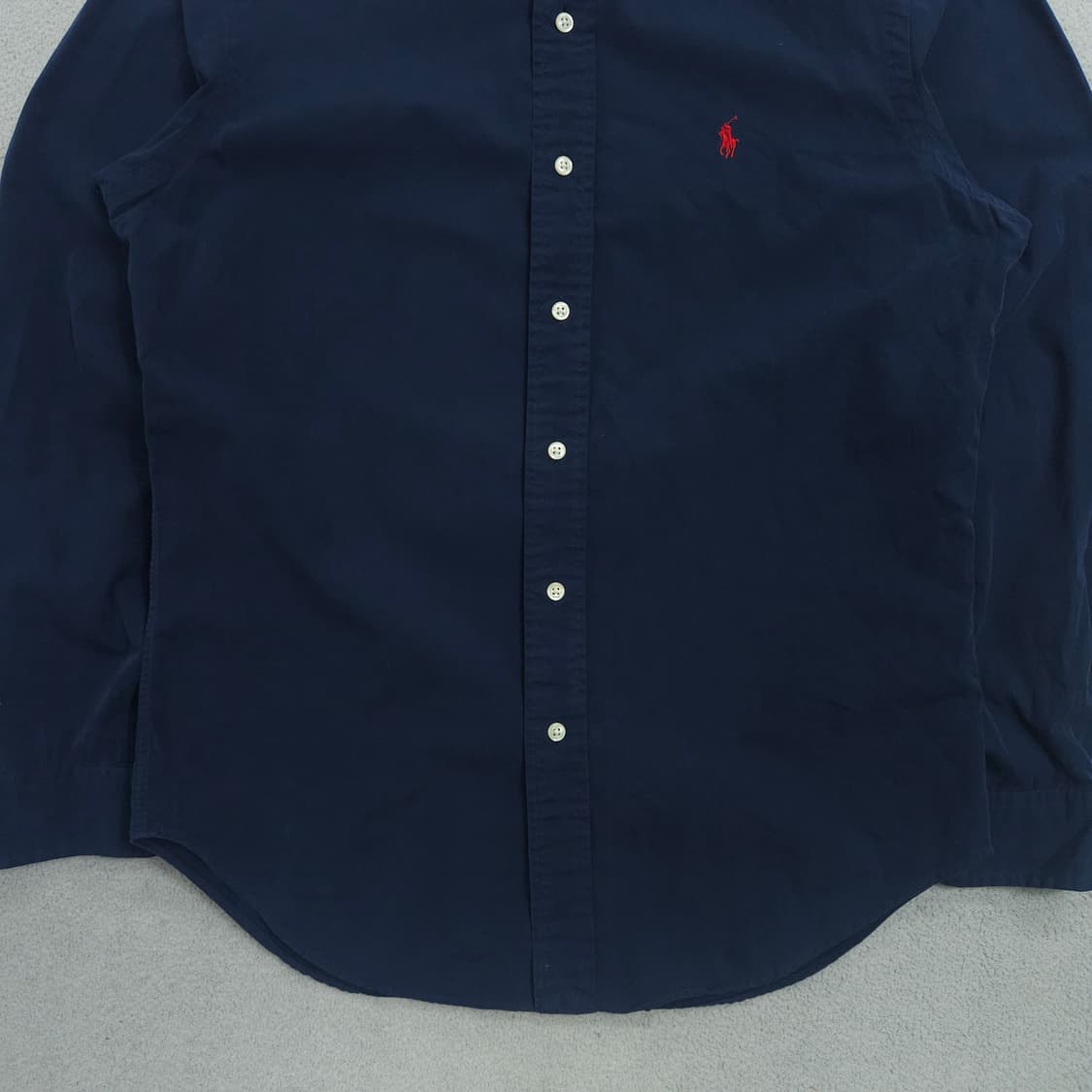 폴로 랄프 로렌 솔리드 셔츠 S 클래식핏 네이비 상품이미지3