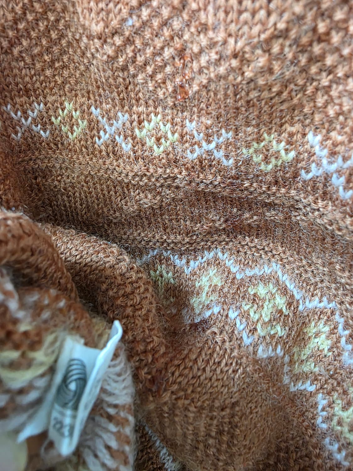 일본빈티지 노르딕 패턴 울100% 니트 스웨터 상품이미지5