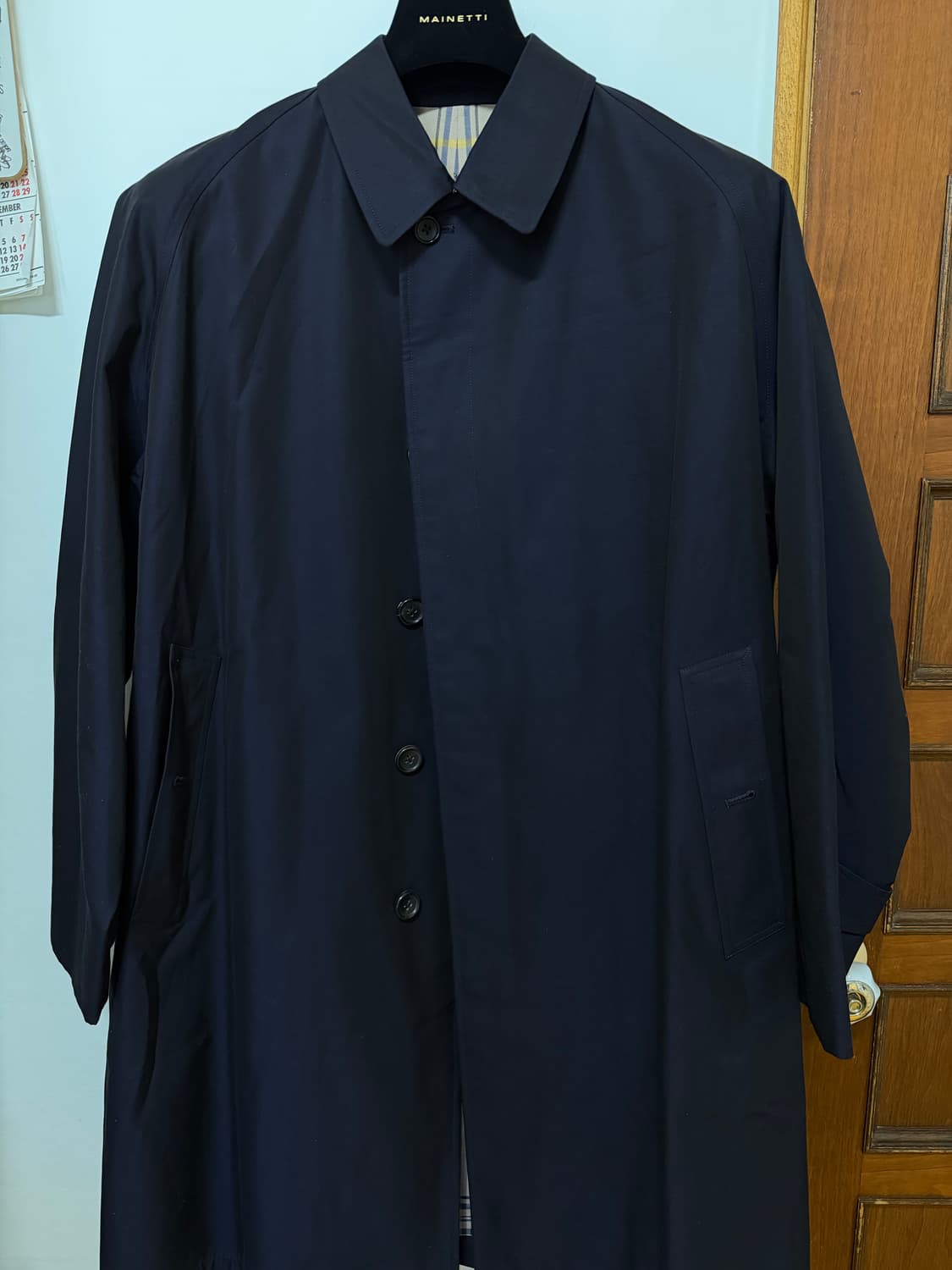 아나토미카 개버딘 싱글 래글런 1 네이비 상품이미지1