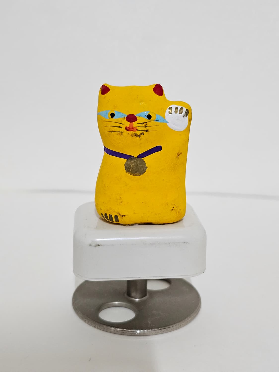 오타루 오르골박물관에서 구입 "복들어오는 노랑고양이" 상품이미지1