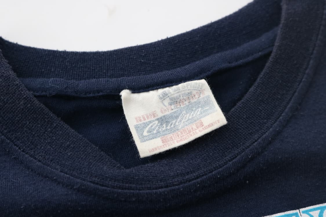 CISALPIN 시살핀 빈티지 그래픽 고딕 크로스 네이비 반팔 티셔츠 상품이미지6