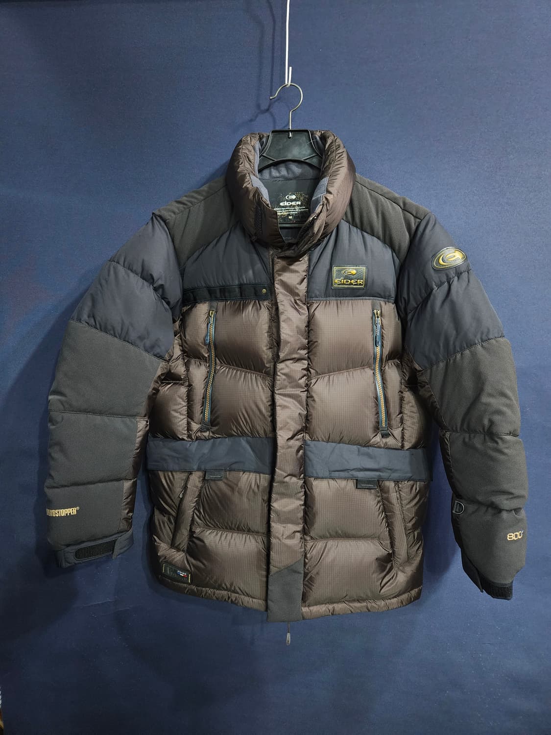 아이더 제니엄 800필 윈드스토퍼 투톤 남성 105 구스다운 대장급 패딩 상품이미지1