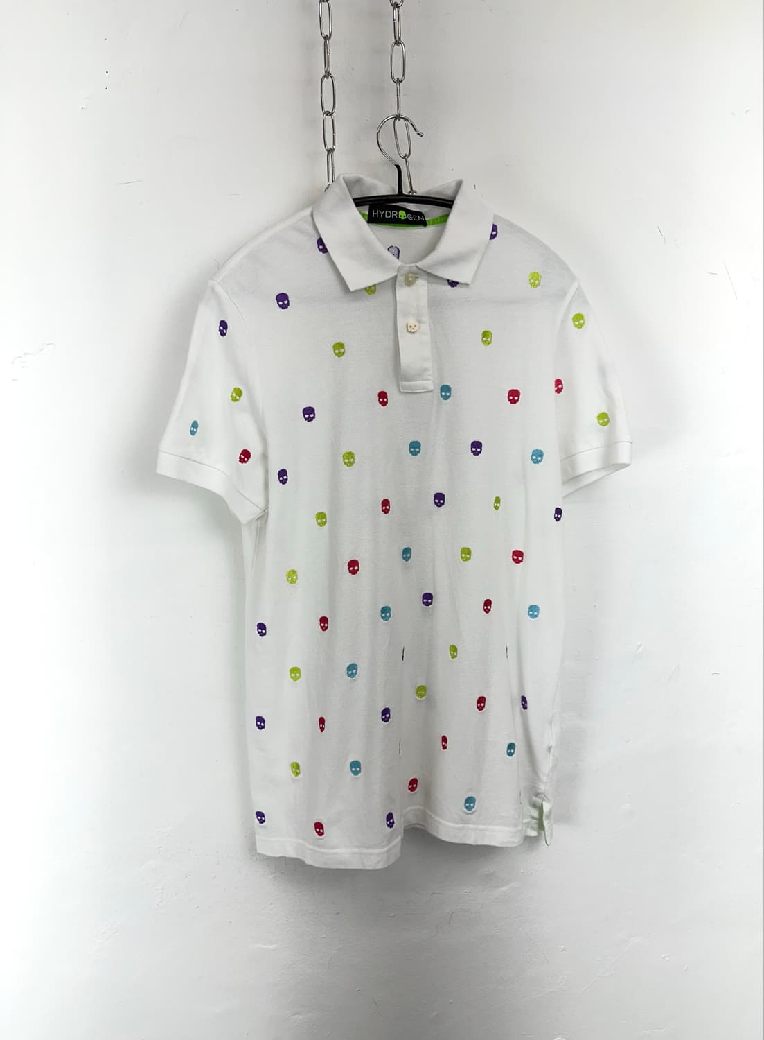 Hydrogen Skull Embroidered Polo Shirt  상품이미지2