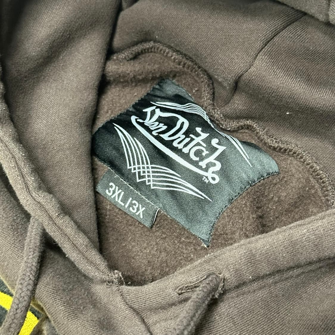 Von dutch  플라잉아이볼 브라운 후드집업 3XL 상품이미지5