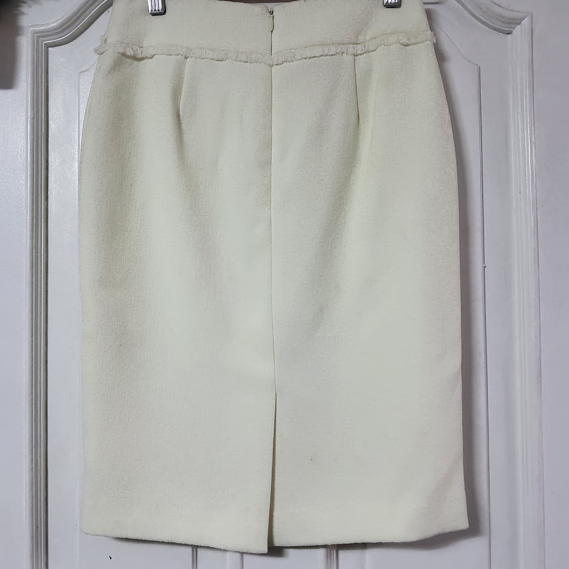 에고이스트 트위드 스커트 H라인 정장 치마 아이보리 너무 이쁨 상품이미지3