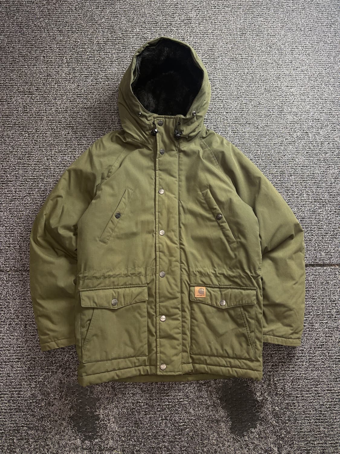 칼하트 WIP 웰론 트래퍼 파카 올리브 3410 상품이미지2