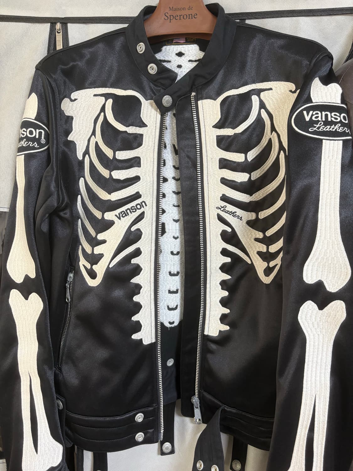 밴슨 본 레더 자켓 상품이미지1