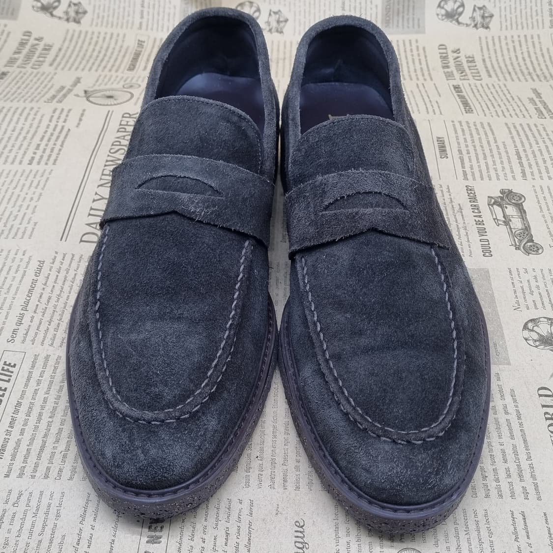 미소페 스웨이드 남성페니로퍼 실사이즈290 상품이미지2